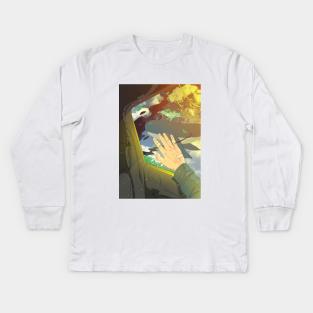 fantasy driving Kids Long Sleeve T-Shirt